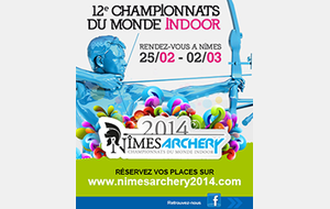12ème Championnats Indoor tir à l'arc à Nîmes.