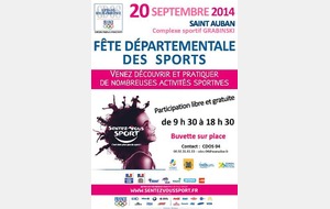 Fête départementale du sport le 20 septembre à Saint Auban