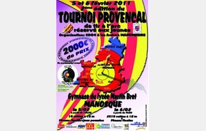 TOURNOI PROVENÇAL JEUNES MANOSQUE