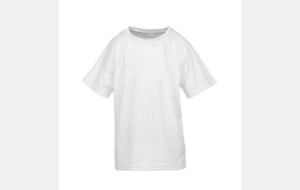 T shirt blanc fourni avec première licence