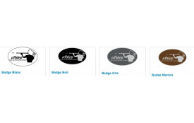 badge gris