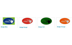 Badge rouge