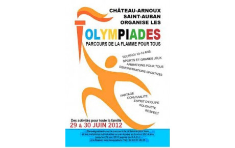 Les olympiades le 29 et 30 juin à Saint Auban