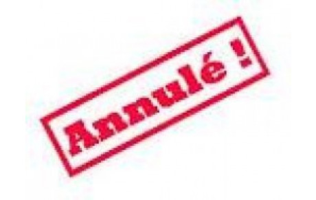 Annulation du créneau du samedi 6 octobre