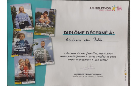 Diplôme du TELETHON  